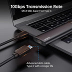 Netac 250GB Portable SSD USB 3.2 Gen 2 External Solid State Drive Backup Slim - Image 3