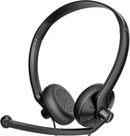 Wired Headphones with Microphone Headset by FEABASK