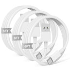 3-Pack 6FT Car Carplay Cable USB A to USB C Cable by JERMASAL