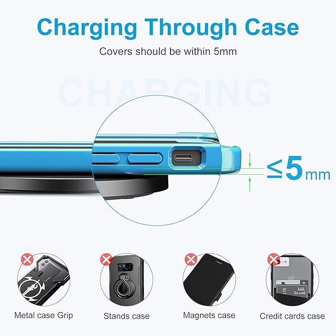 20W Fast Wireless Charger Pad, Wireless Phone Charging Station Compatible - Image 6