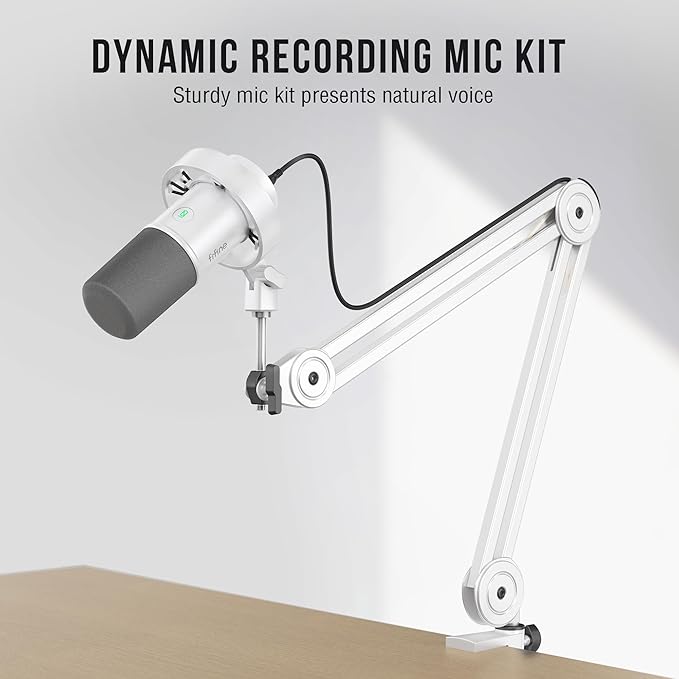 FIFINE Podcast XLR/USB Microphone Kit, Studio Dynamic Vocal Mic - Image 2