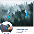 Mouse Pad, Fog Forest Mouse Mat, Waterproof Non-Slip Rubber Base MousePads - Image 6