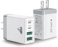 USB C Wall Charger, 40W Fast USB C Charger Block, 4-Port PD Power Adapter + QC by Aiminu