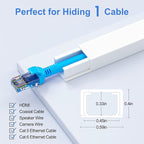 Yecaye Cord Hider, One-Cord Cable Concealer, Cord Covers - Image 2