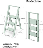Taranta 3 Step Ladder, Lightweight Aluminum Step Stool - Image 6