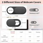 6-Pack Laptop Camera Cover Slide, Ultra Thin Webcam Privacy Cover - Image 3