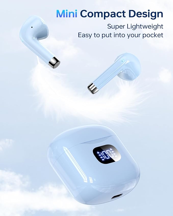 KTGEE Wireless Earbuds Bluetooth 5.3 Headphones, 40Hrs Playback Stereo Ear Buds - Image 3