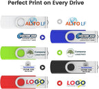 Customizable 1GB Flash Drive 10 Pack, ABLAZE Dual USB 2.0+ Type C Thumb Drives - Image 2