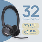 Yealink WH64 Dual Teams DECT & Bluetooth Wireless Headset, 606ft Range - Image 4