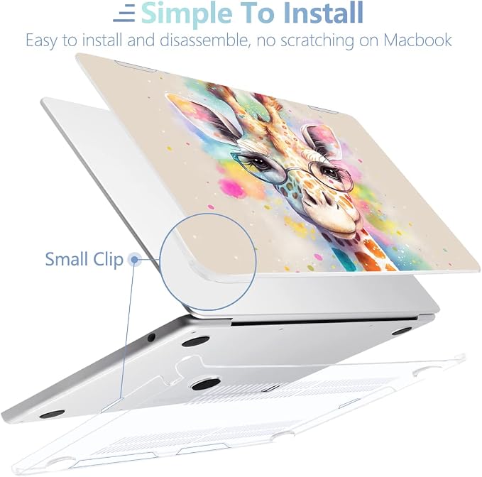 MEEgoodo Case for M4/M3/M2 MacBook Air 13.6 inch 2025 2024 2022, Fit Model - Image 5