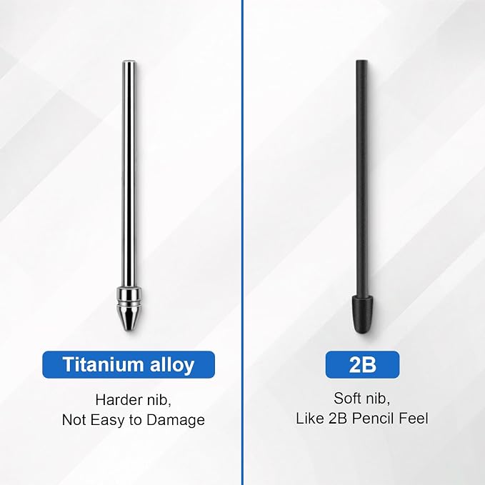 No Wore Out Titanium Alloy Replacement Fine Tips 1 Pcs & 10 Pcs Soft Felt Nibs - Image 3