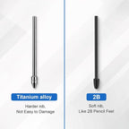 No Wore Out Titanium Alloy Replacement Fine Tips 1 Pcs & 10 Pcs Soft Felt Nibs - Image 3