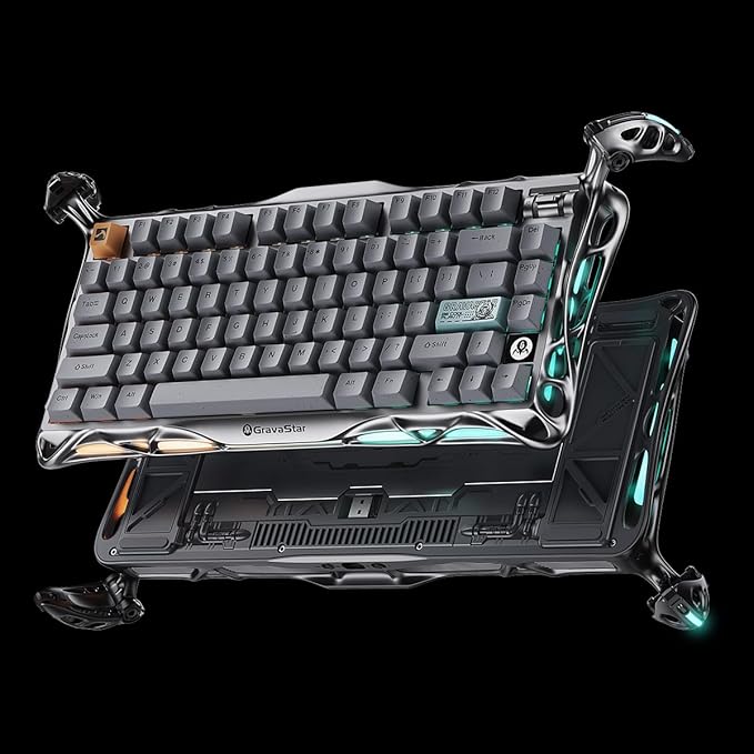 GravaStar Mercury K1 Pro Wireless Gaming Keyboard, Aluminum Alloy, 75% Layout - Image 4