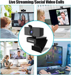 NexiGo N660 1080P Business Webcam, Dual Microphone & Privacy Cover, USB FHD Web - Image 8