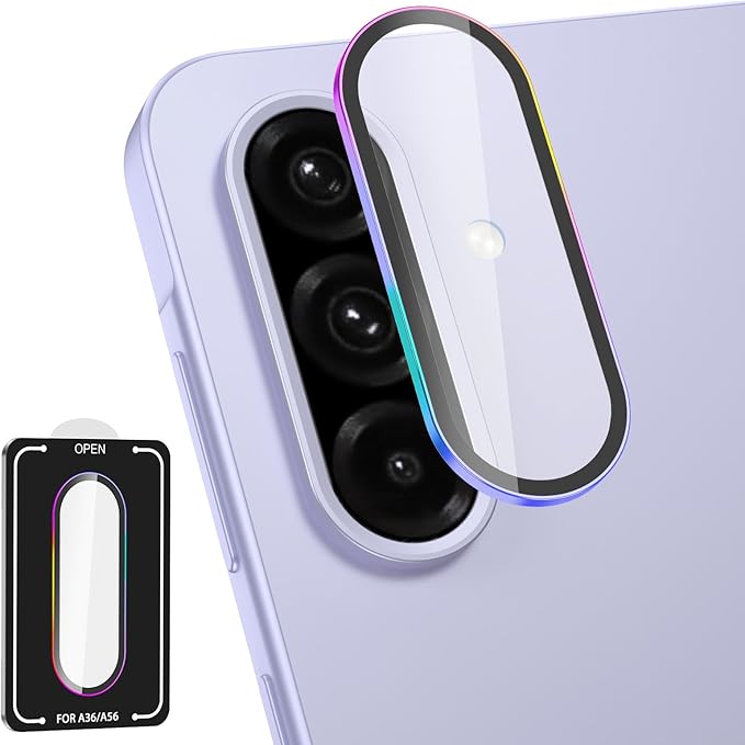 for Samsung Galaxy A36/A56 Camera Lens Protector, Individual Metal Ring - Image 2