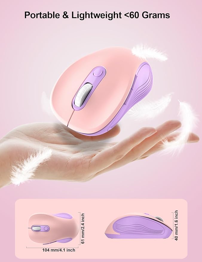 Trueque Wireless Mouse for Laptop, 2.4GHz Ergonomic Computer Mouse - Image 4