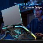 LIANGSTAR Laptop Cooling Pad Gaming Laptop Cooler, Laptop Fan Cooling Stand - Image 6
