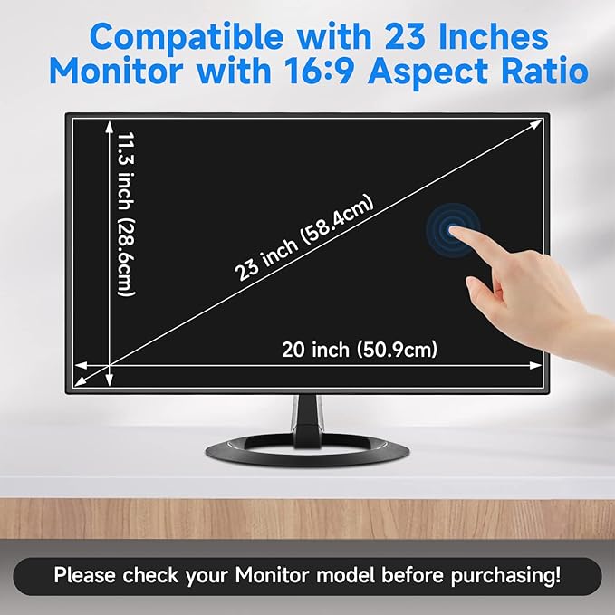 2 Pack 23 Inch Anti Glare Computer Screen Cover, Eye Protection Matte Anti - Image 7