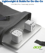 Acer US to Europe Plug Adapter, Universal Travel Adapter, International Power - Image 6