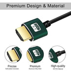Slim HDMI Cables 6.6FT 5Pack, Ultra Soft & Thin HDMI to HDMI Cord, Extreme - Image 4