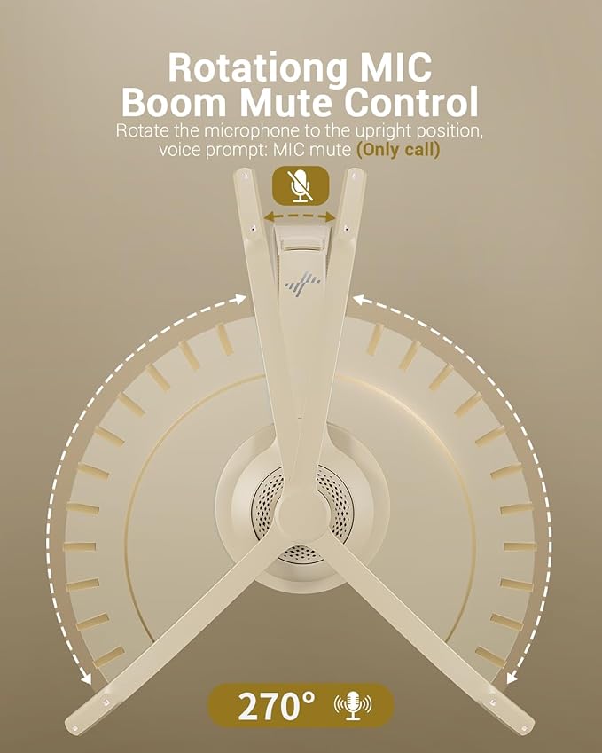 Wireless Headset with AI Noise Cancelling Microphone Bluetooth Headset - Image 6