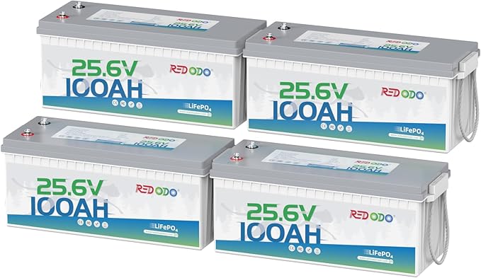 Redodo 24V 100Ah LiFePO4 Lithium Battery, 2560W Power, 100A BMS, Trolling Motor by PrimeDayRedodoSaveup55