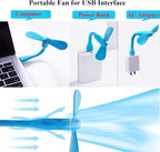 Mini USB Fan, Portable Pocket Fan USB-A Powered Little Cooler, Quiet Operation - Image 4