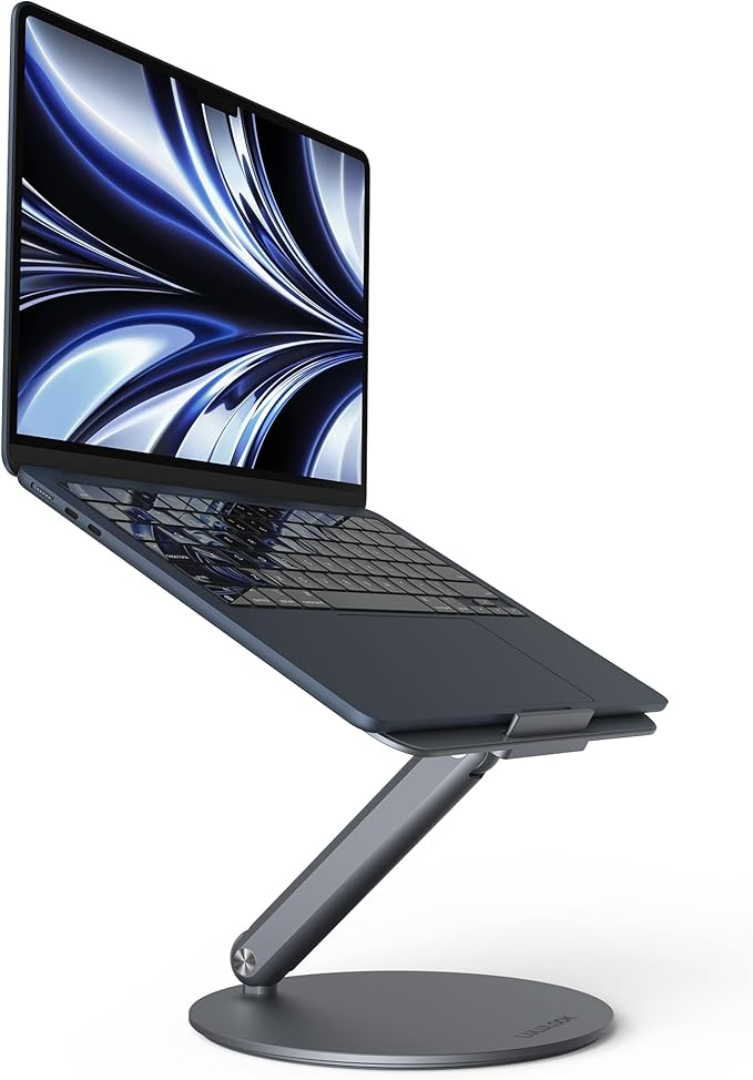 LULULOOK Laptop Stand for Desk 2025, 360 Rotating Adjustable Laptop Riser by LULULOOK