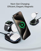 Charging Station for iPhone 16/16 Pro/16 Pro Max, Wireless Charger for MagSafe - Image 2