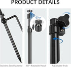 Trail Camera Mount, Height Adjustable & 360° Rotating Stake, Dual-Mode Base - Image 7