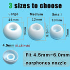 Replacement Earbuds Tips for True Wireless Earbuds Universal Silicone Ear Tips - Image 4