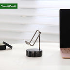 Marble Phone Stand with Metal Holder, Charging Available While Using, Swipe Up - Image 5
