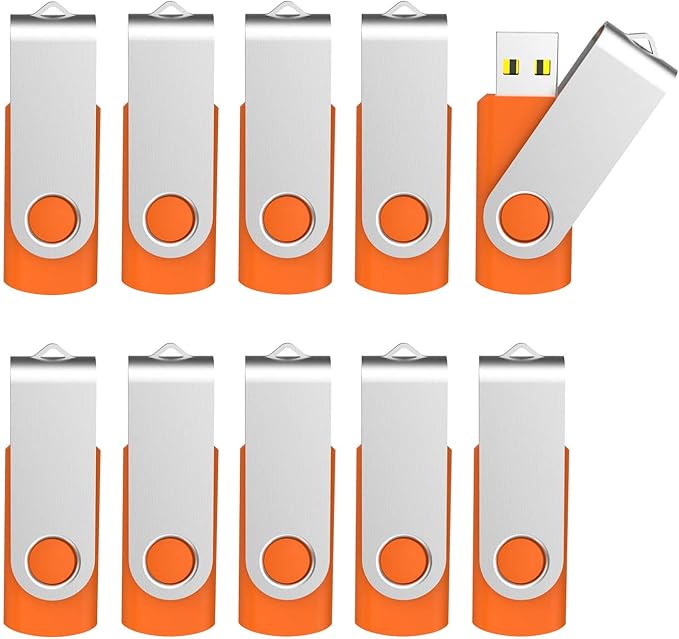 KOOTION 10 Pack 4 GB USB Flash Drive 4gb Flash Drives Keychain Thumb Drive by KOOTION