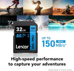 Lexar 32GB High-Performance 800x PRO SD Card, - Image 2