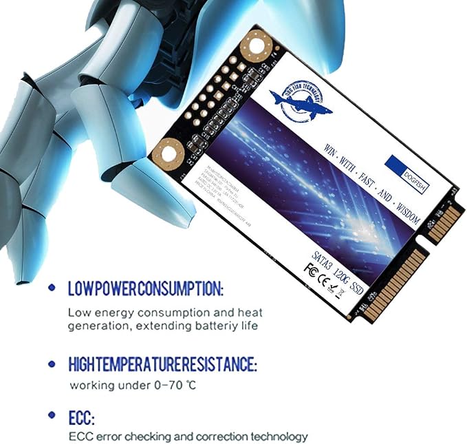 Dogfish SSD Msata 128GB Internal Solid State Drive Mini Sata Disk Drive High - Image 2