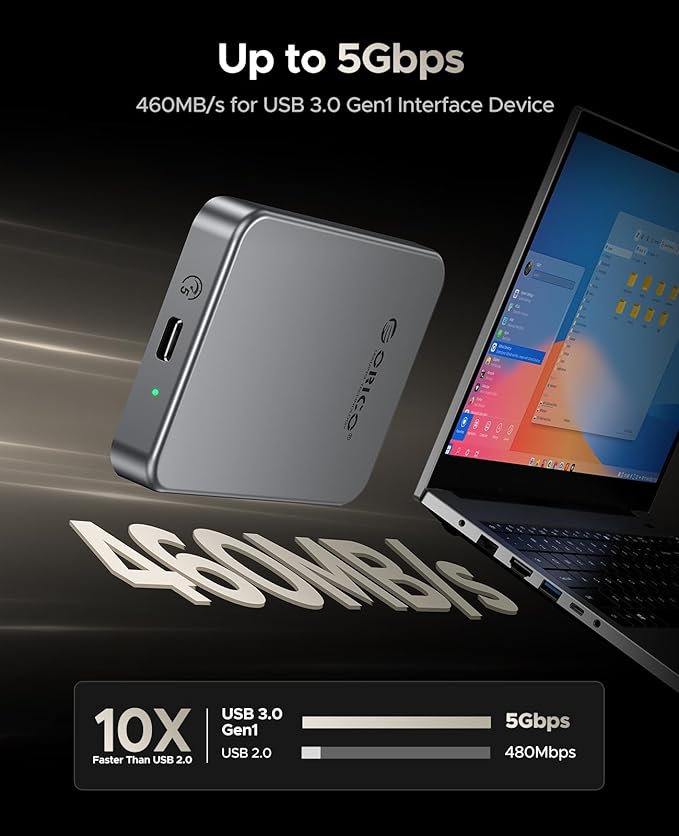 ORICO 1TB Magnetic Portable SSD, Metal Body, 4K 120 fps ProRes HDR Record and - Image 4