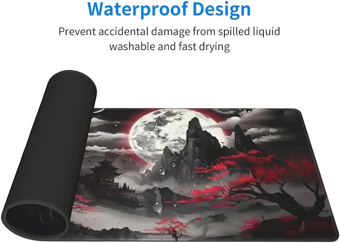 Extended Gaming Mouse Pad, Large Desk Mat XL Anime Mouse Pad Waterproof - Image 3