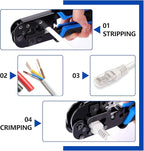 Delgada RJ45 Ethernet Crimping Tool kit, 4in1 Professional Cutter Stripper - Image 6