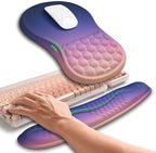 Hokafenle 2in1 Combination, Wave Keyboard Wrist Rest and Ergonomic Curvature by Hokafenle