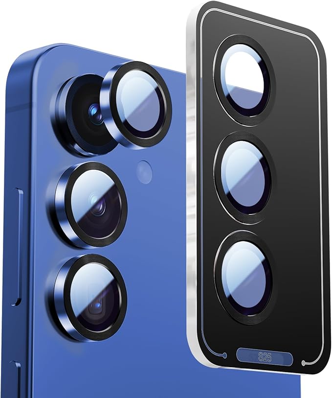 X-it Camera Lens Protector for Samsung S25, 9H Tempered Glass, Independent by X-it