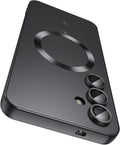 Magnetic for Samsung Galaxy S24 Case Slim Soft Silicone Bumper Shockproof by LEKEVO