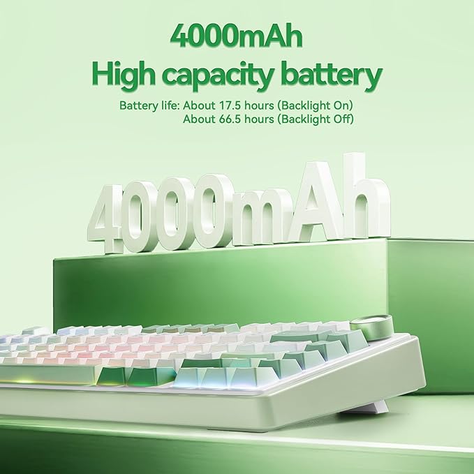 Aula F75 Gaming Keyboard, 75% Wireless Keyboards RGB Backlit - Image 7