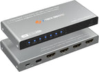 J-Tech Digital 4K 60Hz 4x1 HDMI & USB-C Switch | 3 HDMI + 1 USB-C Input by J-TechDigital