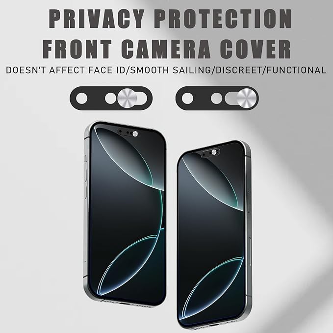 Front Camera Cover Compatible for iPhone 16/16Plus/16Pro/16Pro Max/15/15 - Image 3