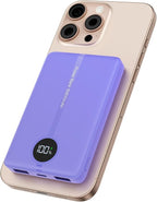 Magnetic Portable Charger, 16800mAh Wireless Power Bank, by Unknown