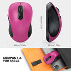 WisFox 2.4G Wireless Mouse for Laptop, Ergonomic Computer Mouse - Image 7