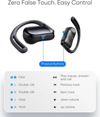 Open Ear Headphones, 0.28oz Lightweight Next-Gen Bluetooth 5.4 Air Conduction - Image 6