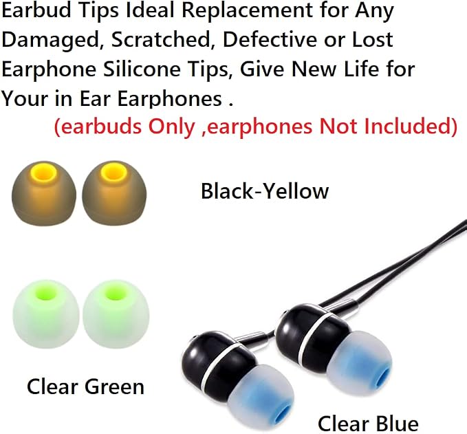 Earbuds Replacement Tips Silicone Earbud Tips Ear Gels Fit - Image 5