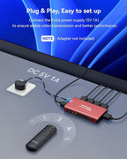 HDMI Switch 5 in 1 Out 4K@60Hz, GANA HDMI Splitter Switcher - Image 7