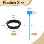 uxcell Desk Grommet, 2-3/4" Zinc Alloy Cable Hole Cover Wire Cord Organizer - Image 2